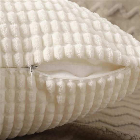 Throw Pillow Covers - Set of 2 Pillow Covers 18x18,Decorative Euro Pillow Covers - Picture 2 of 7